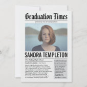 Journal en Faire-part de graduation couleur (Devant)