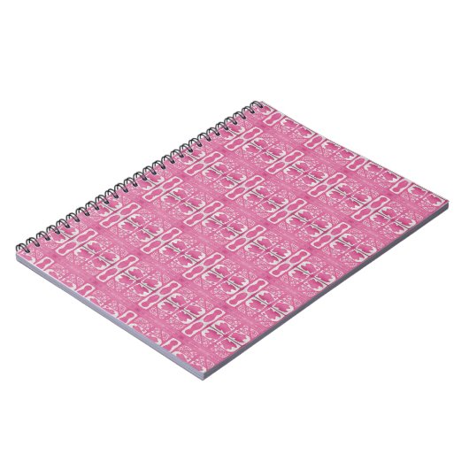 Journal en impression sur bloc magenta abstrait sc (Côté gauche)