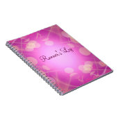 Journal en spirale courant scintillant de rose du (Côté Droit)