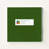 Journal en spirale de la mosaïque d'hibou (Dos)