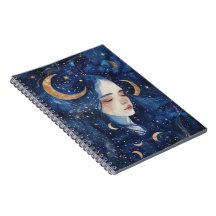 Journal en spirale Paysage lunaire