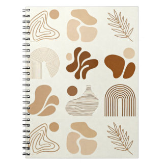 Journal esthétique abstrait boho