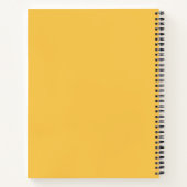 Journal esthétique jaune pour étudiant pour la pro (Dos)