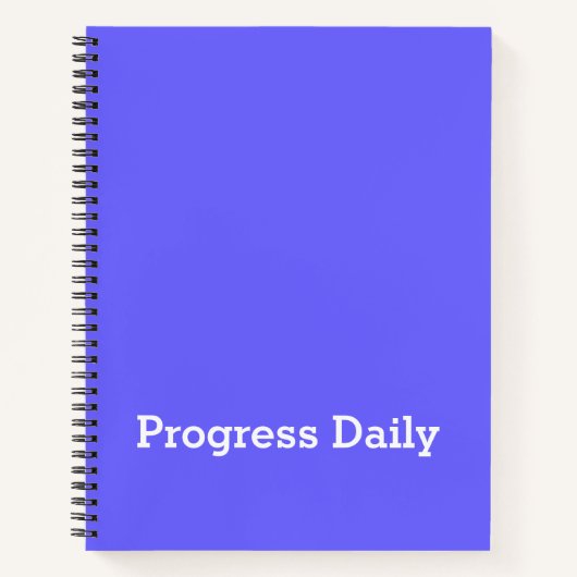 Journal esthétique quotidien « Progress Daily » (Devant)