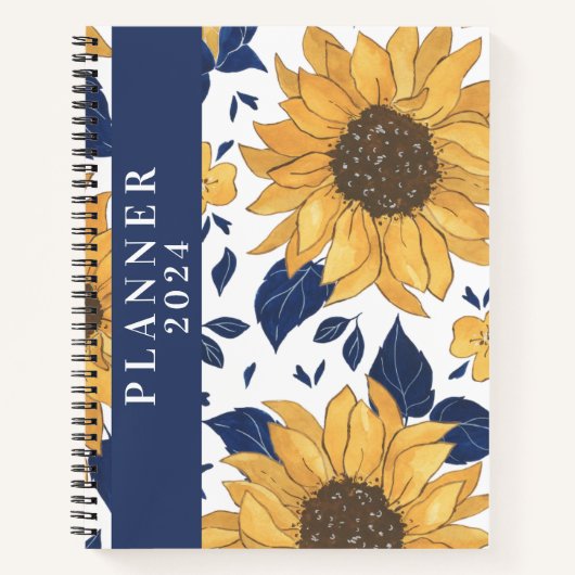 journal esthétique simple tournesol (Devant)