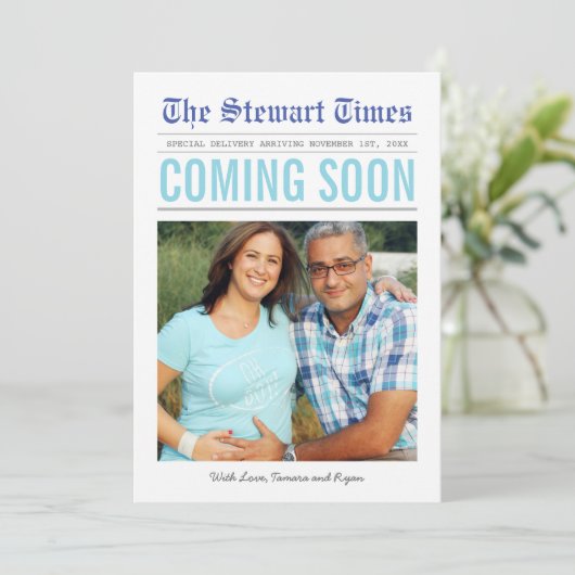 Journal | Faire-part de grossesse (Debout devant)