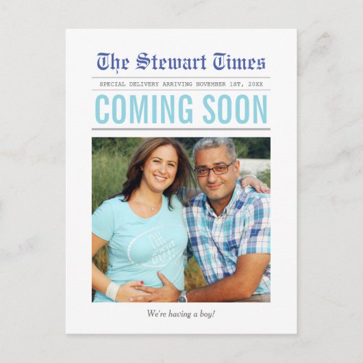 Journal | Faire-part de grossesse (Devant)