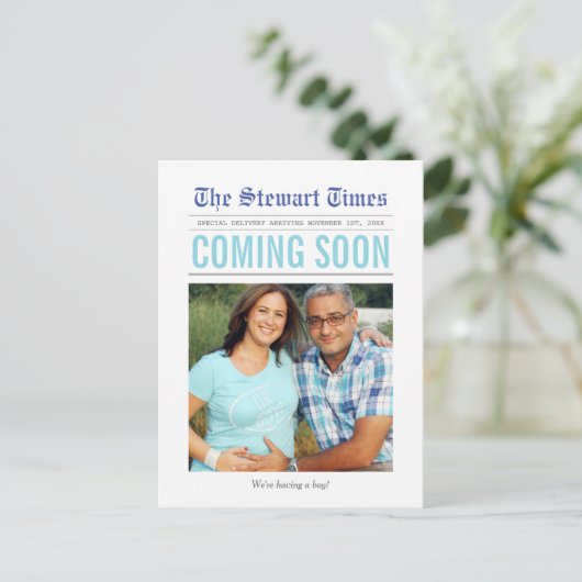 Journal | Faire-part de grossesse (Debout devant)