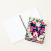 Journal Fille Anime Couronnée de Fleurs de Lotus (Intérieur)