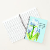 Journal Fleur de Naissance Février Iris Bleu (Intérieur)