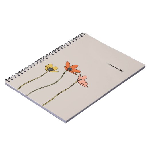 Journal fleur sauvage (Côté gauche)