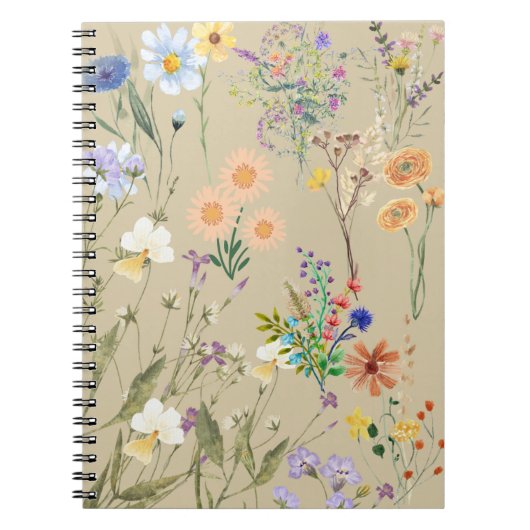 Journal fleur sauvage, Carnet pour les femmes (Devant)