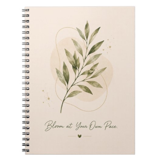 Journal Fleurir à Votre Propre Rythme (Devant)