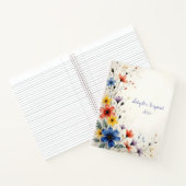 Journal floral à reliure spirale Fleurs sauvages (Intérieur)