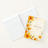 Journal floral à reliure spirale Fleurs sauvages J (Intérieur)