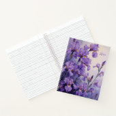 Journal floral à reliure spirale Iris Botanique Ét (Intérieur)
