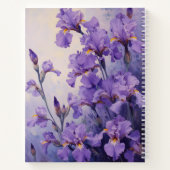 Journal floral à reliure spirale Iris Botanique Ét (Dos)