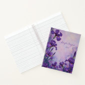 Journal floral à reliure spirale Iris pourpre Bota (Intérieur)