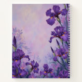 Journal floral à reliure spirale Iris pourpre Bota (Dos)