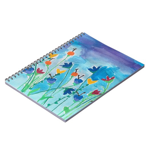 Journal floral aquarelle (Côté gauche)