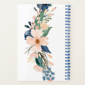 Journal floral aquarelle personnalisé (Verso)
