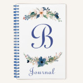 Journal floral aquarelle personnalisé (Recto)
