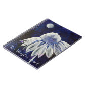 Journal floral blanc personnalisé (Côté gauche)