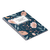 Journal floral BOHO nom personnalisé/ (Côté Droit)