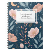 Journal floral BOHO nom personnalisé/ (Devant)