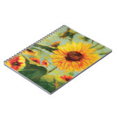 Journal floral de tournesol (Côté gauche)
