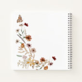 Journal floral Fleur sauvage rustique personnalisé (Dos)