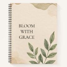 Journal floral inspirant pour la croissance