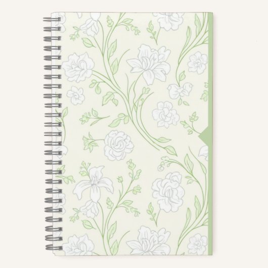 Journal floral jaune ensoleillé Fleurs blanches jo (Recto)