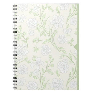 Journal floral jaune ensoleillé Fleurs blanches jo
