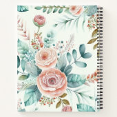 Journal floral personnalisé Boho Bicycle (Dos)