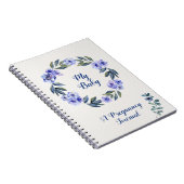 Journal floral personnalisé de grossesse (Côté Droit)