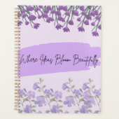 Journal Floral Pourpre (Devant)