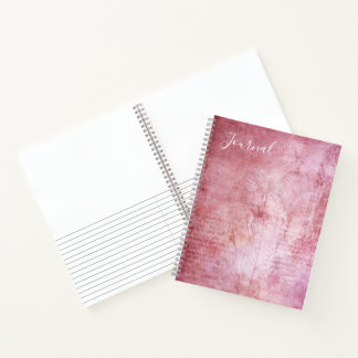 Journal floral rose