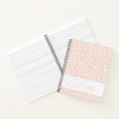 Journal floral rose doux personnalisé (Intérieur)