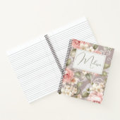 Journal floral Rose romantique personnalisé (Intérieur)