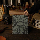 Journal floral vert sauge Herbier botanique