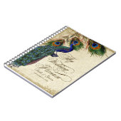Journal formel de paon et de wedding planner de (Côté gauche)