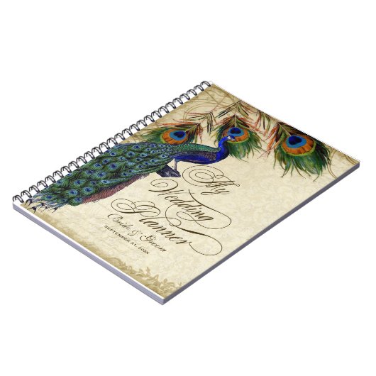 Journal formel de paon et de wedding planner de (Côté gauche)
