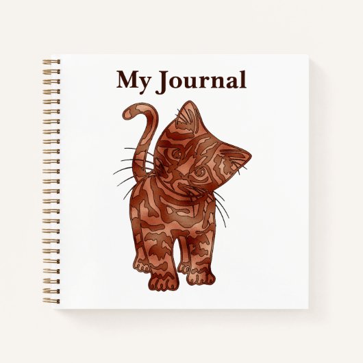 Journal Gold Kitten (Devant)