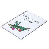 Journal Grasshopper Motif Happy Thoughts (Côté gauche)