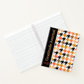 Journal Gratitude Houndstooth Orange couleurs d'au (Intérieur)