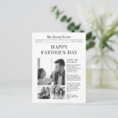 Journal Happy Fête des pères carte de voeux (Debout devant)
