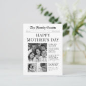 Journal Happy Mothers Day carte de voeux (Debout devant)