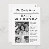 Journal Happy Mothers Day carte de voeux (Devant / Derrière)