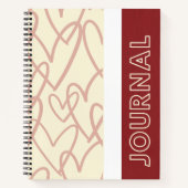 Journal Heartflow – Cahier Romantique Minimaliste (Devant)
